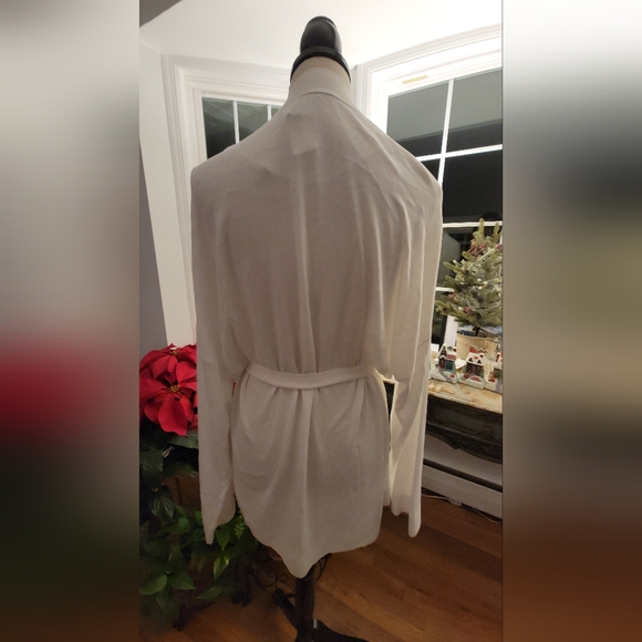 NWT Banana Republic White Kimono Cardigan XL - Picture 3 of 7